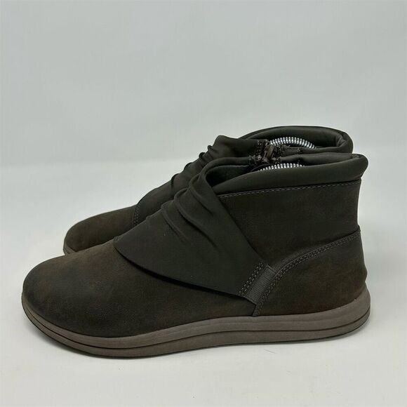 Clarks Cloudsteppers Sillian 2.0 HI Women's Ankle Boots Size 9 Olive Green - Picture 6 of 12
